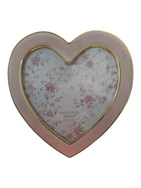 Sheffield Home Pink and Gold Heart Photo Frame - 5 x 5